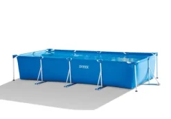Intex swimmingpool - Rammebassin - 450 x 220 x 84 cm - Inklusiv solsejl, filterpumpe og filter
