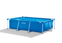 Intex swimmingpool - Rammebassin - 300 x 200 x 75 cm - Inklusiv WAYS-vedligeholdelsespakke, filterpumpe og jordklud