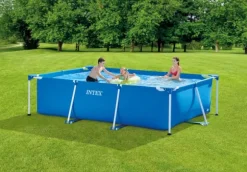 Intex swimmingpool - Rammebassin - 300 x 200 x 75 cm - Inklusiv WAYS vedligeholdelsespakke
