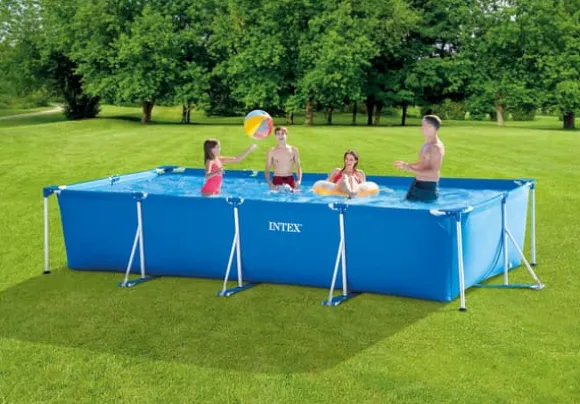 Intex swimmingpool - Rammebassin - 450 x 220 x 84 cm - Inklusiv WAYS vedligeholdelsespakke