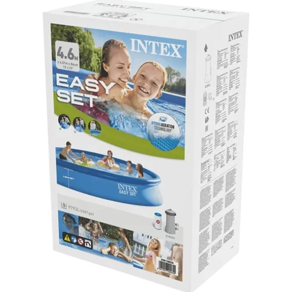 INTEX swimmingpool Easy Set med filtersystem 457x84 cm