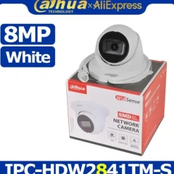 IP Kamera, 8 MP Opløsning, Intelligente Overvågningsfunktioner,2.8mm, 8MP Hvid Farve