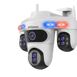 IP Kamera, 10X Optisk Zoom, To-Vejs Lyd,35MP Hvid Ingen Kort, EU Stik