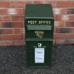 Irsk Postkasse - Grøn | Postkasse med Lås Bryllupspynt Dekorationer til Barnedåb Dekorationer til Haven Dekorationer til Haven Begivenheder Britisk