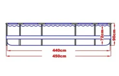 Jilong 450 x 90 cm pool med pumpe - komplet sæt