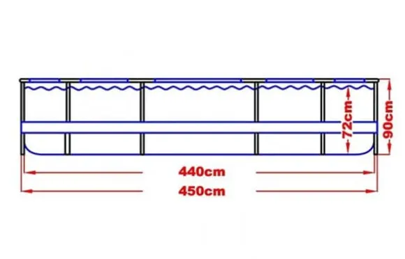 Jilong Avenli - swimmingpool med pumpe - 450 x 90 cm - komplet