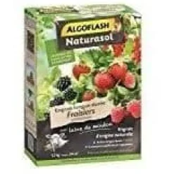 Jordgubbsgödselmedel och bär - Algoflash Naturasol - långvarig - 1,2 kg