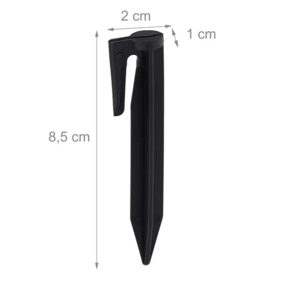 Jordspyd, 8.5x2x1 cm, Sort