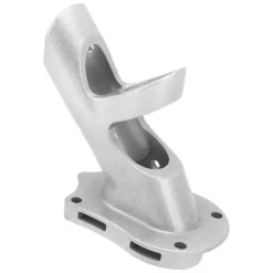 Justerbar 45 graders aluminiumslegering flagstang holder beslag sølv