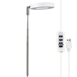 Justerbar Højde 3,5 tommer Rød Blå LED Vækstlys - 5W USB Plantelampe til Indendørs Brug