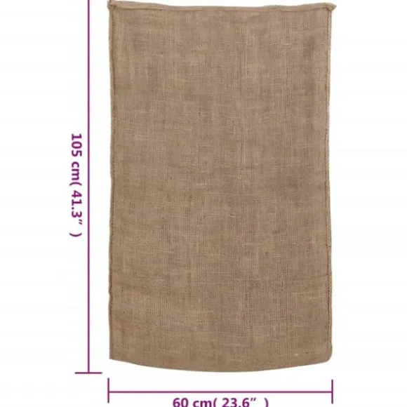 Jutesække 30 stk. - Multifunktionelle opbevarings- og transportløsninger | Størrelse: 60x105 cm | Materiale: 100% jute