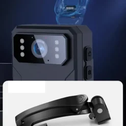 4K HD Body Worn Kamera med Klips & 16G Hukommelseskort