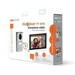 Kablet videointercom med SCS SENTINEL VisioDoor 7+ RFID-badges - 7 touchskærme - nattesyn - 5 års garanti