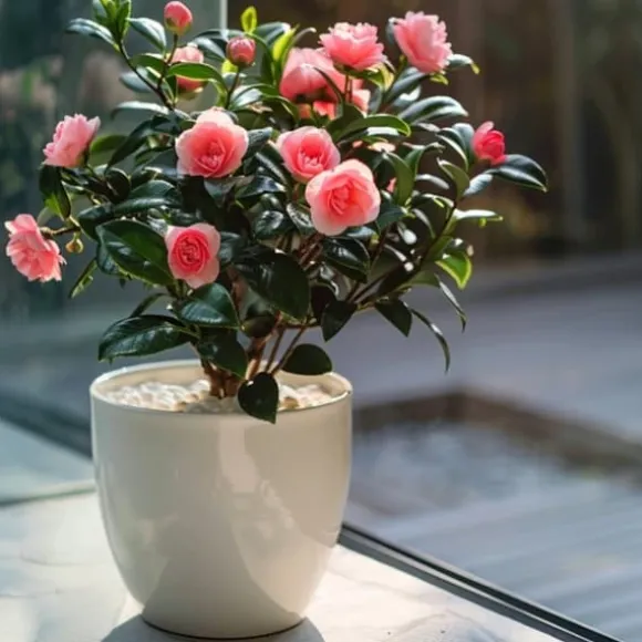 Kamelia japansk rose - Camellia japonica 'Dr. King' - Højde 50-60cm - ⌀15cm