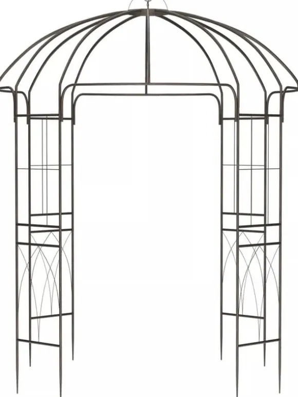 Keira Rose Arch - Bronze Metal Climbing Aid for Gardens, 200x200x270 cm