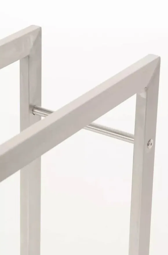 Keri Stainless Steel Firewood Rack - Handcrafted, Durable, Modern Design (25x80x100 cm)
