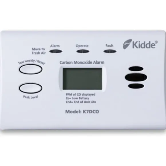 Kidde K7DCO kulilmonoxidalarm med digitalt display