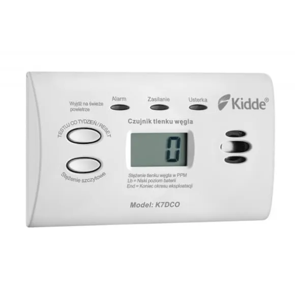 Kidde K7DCO kuliltesensor med LCD-skærm