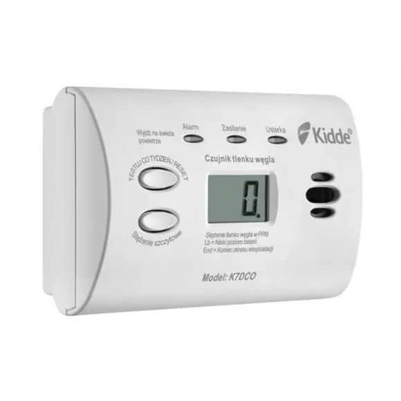 Kidde K7DCO kuliltesensor med LCD-skærm