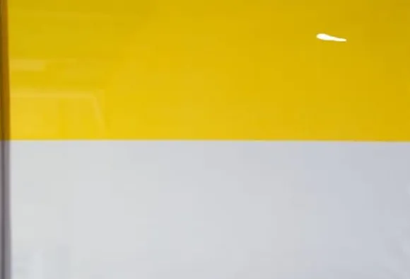 Kirkeflag 112x75 Gul Hvid