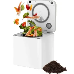 Køkkenkompostmaskine - HQD-314Pro - 3,3 L Kapacitet - UVC-lys - Børnelås - LCD-skærm - EU-stik - Brun