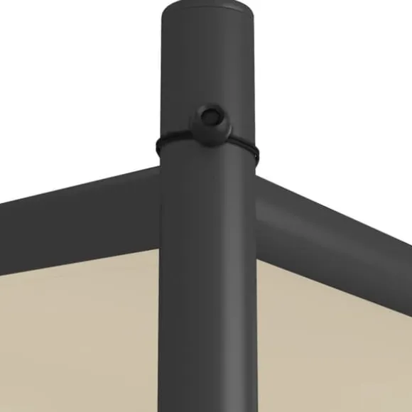 Klassisk pavillon 3x3 m - Vandafvisende polyester med stålstel | Farve: Beige | Størrelse: 3x3 m