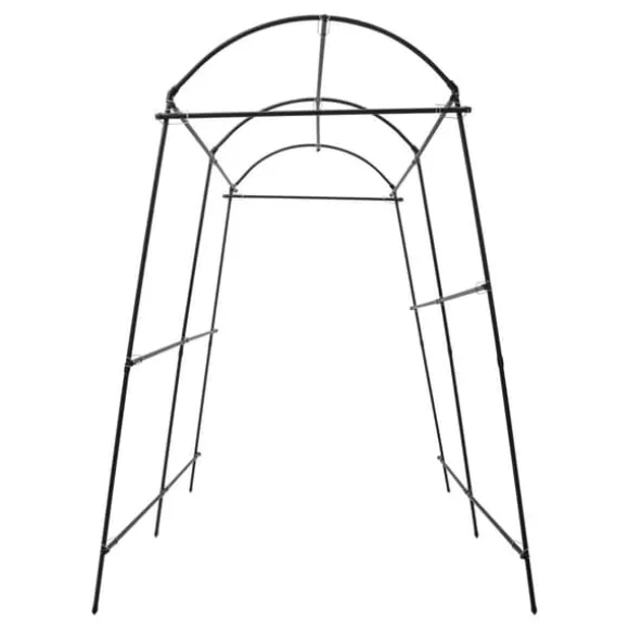 Klatreplante espalier - Havetunnel med net - 1,15×1,83×2,3 m - Justerbar bredde 1,1–1,8 m - Rør Ø19,2 mm - Q195-stål + PP - Sort