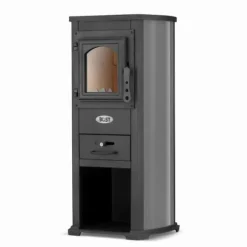 Kominek Ekonomik Lux Brændeovn - 8,5kW, Varmer op til 85m², Moderne Design