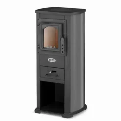 Kominek Ekonomik Lux Brændeovn - 8,5kW, Varmer op til 85m², Moderne Design