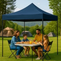 Kommercielt selvsamlende havepavillontelt campingpavillon 3x3 m