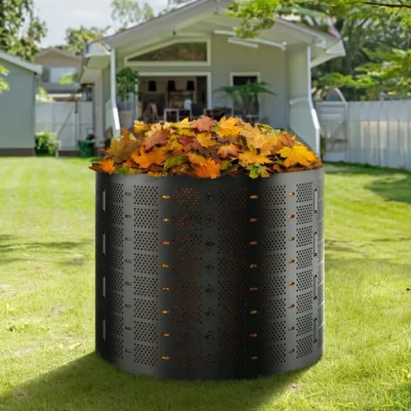 Kompostbeholder 220 gallon, udendørs, udvidelig, nem at opstille, rummelig med hurtig produktion af frugtbar jord.