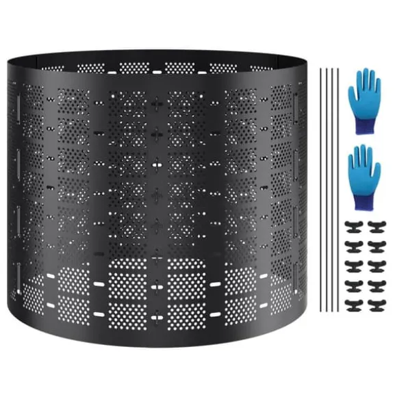 Kompostbeholder 220 gallon, udendørs, udvidelig, nem at opstille, rummelig med hurtig produktion af frugtbar jord.