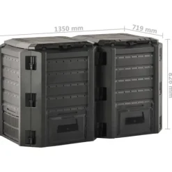 Kompostbeholder 800 l sort - Kompostbeholder - Kompostbeholdere - Home & Living