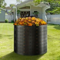 Kompostbeholder, 832,8 L, 335x90 cm, Sort, HDPE