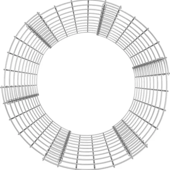 Kompostbeholder i galvaniseret stål - Ø50x100 cm | Farve: Stålgrå | Størrelse: Ø50x100 cm