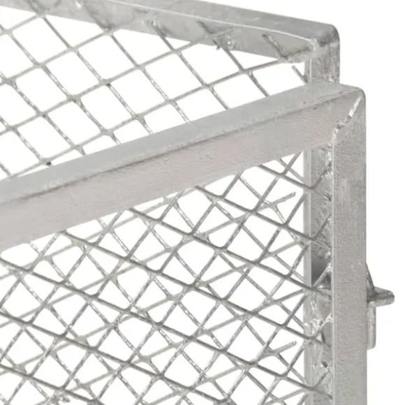 Kompostbeholder i galvaniseret jern - Robust lugtfri opbevaring | Størrelse: 85x85x70 cm