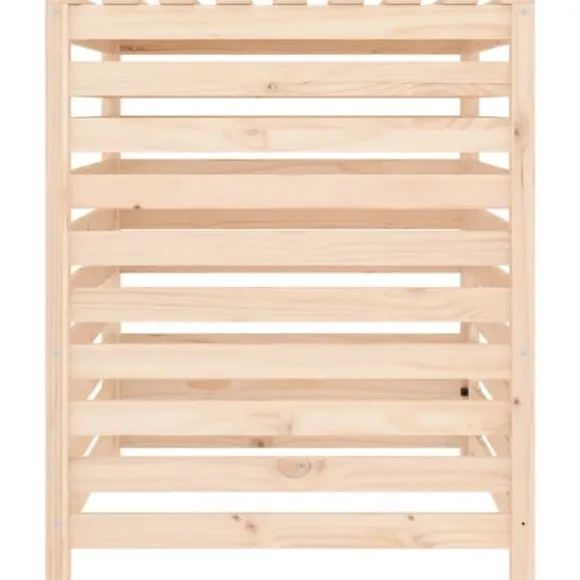 Kompostbeholder i massivt fyrretræ - Robust design | Størrelse: 82,5x82,5x99,5 cm