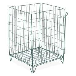 Kompostbeholder, Metal, 68x46x46 cm, Grøn