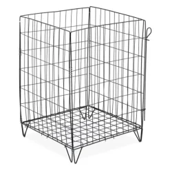 Kompostbeholder, metalnet, 68x46x46 cm, sort
