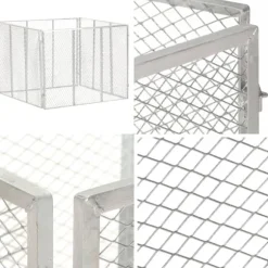 Kompostbeholder 100x100x77 cm galvaniseret jern - Kompostbeholder - Kompostbeholdere - Home & Living