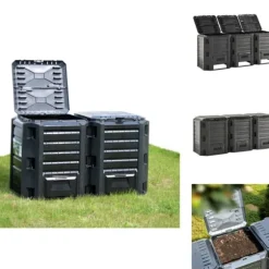 Kompostbeholdere - Living kompostbeholder 1200 l sort
