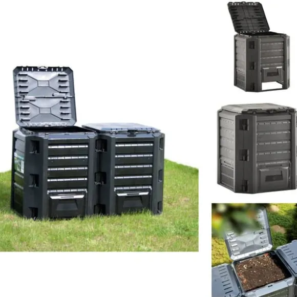 Kompostbeholdere - Living kompostbeholder 380 l sort