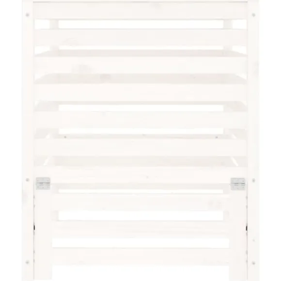 Kompostbeholdere - Living kompostbeholder 82,5x82,5x99,5 cm massivt fyrretræ hvid