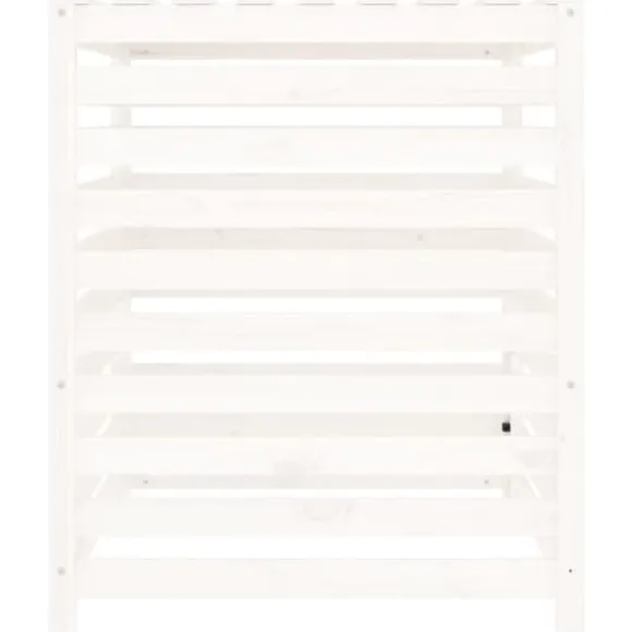 Kompostbeholdere - Living kompostbeholder 82,5x82,5x99,5 cm massivt fyrretræ hvid