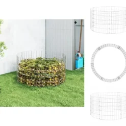 Kompostbeholdere - Living kompostbeholder Ø100x50 cm galvaniseret stål