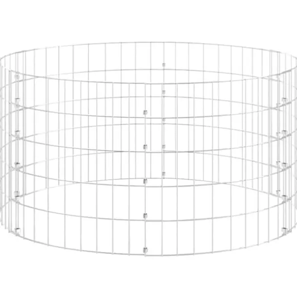 Kompostbeholdere - Living kompostbeholder Ø100x50 cm galvaniseret stål