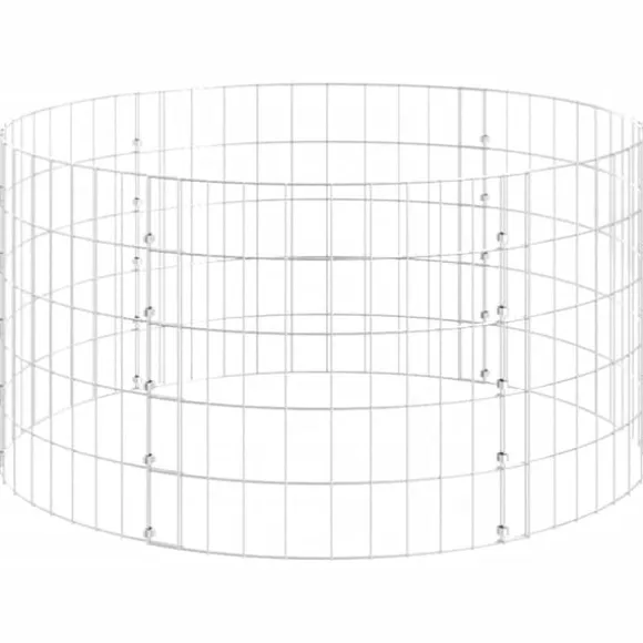 Kompostbeholdere - Living kompostbeholder Ø100x50 cm galvaniseret stål