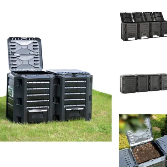 Kompostbeholdere - Living kompostbeholder 1600 l sort