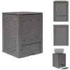 Kompostbeholdere - Living kompostbeholder til haven 300 l 60 x 60 x 83 cm brun