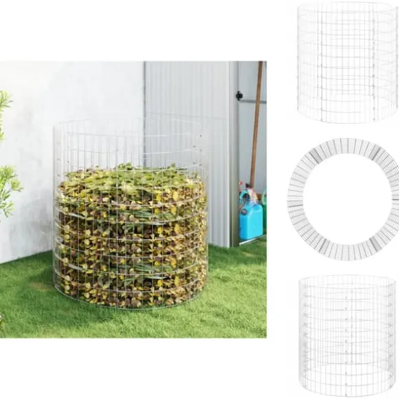 Kompostbeholdere - Living kompostbeholder Ø100x100 cm galvaniseret stål